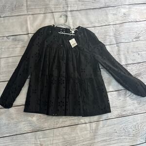 j crew long sleeve top small nwt